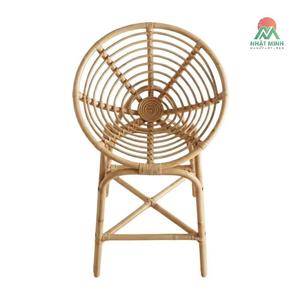 Silla Infantil de Mimbre Nhat Minh, Respaldo Redondo de Mimbre, Taburete Ecológico para el Hogar - Product Image 2