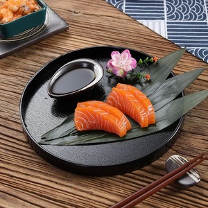 Bandeja de Servir Multiusos de Madera Maciza, Bandeja Grande Decorativa para Té, Café y Desayuno en Color Negro - Product Image 5