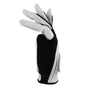 Gant de golf DARIB IMPEX en cuir de chèvre blanc respirant et gaufré pour homme, main droite, fermeture à enfiler, sport - Product Image 3