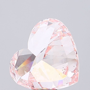 Diamant de laboratoire de qualité supérieure, rose intense fantaisie, forme cœur, pureté SI1, certifié IGI, diamant CVD non monté, 1 carat, taille excellente - Product Image 6