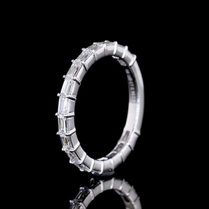 IGI Certified 1 CT Baguette Cut Diamond Eternity Band East West Set 14K Solid White Gold Platinum Wedding Ring Fine Jewelry - Product Image 2