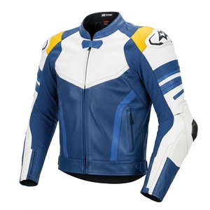 Custom Plus Size Unisex Leather Motorcycle <b>Jacket</b> Breathable Printed OEM <b>Racing</b> <b>Jacket</b> for Adults Anti-UV Ventilated - Product Image 1