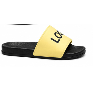 Custom Yellow Logo EVA <b>Slide</b> Sandals | Unisex Anti-Slip Breathable Beach <b>Pool</b> Slippers | Lightweight Indoor Comfort <b>Slides</b> | OEM - Product Image 2