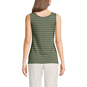 Débardeur Femme Rayé Vert Olive Col Rond Qualité Premium 2026 – Style Décontracté en Maille Respirante - Product Image 3