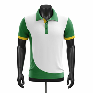 เสื้อถักพรีเมียมแขนสั้นสำหรับผู้ชาย มีกระเป๋า ผ้าระบายอากาศได้ดี สวมใส่สบาย ทรงลำลอง สีสันตามสั่ง - Product Image 1