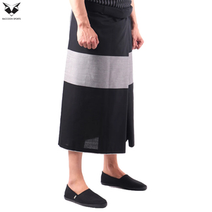 Izar de Lino y Algodón Transpirable de Primera Calidad para Hombre, Color Sólido, Tacto Suave, Prenda Islámica Tradicional para la Parte Inferior, Ropa para Oración en Ramadán y Eid - Product Image 2