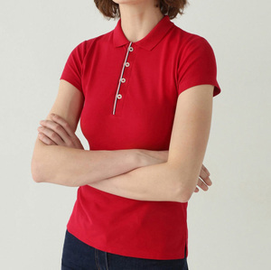 Camisetas tipo polo de tela ligera y flexible para mujer, fáciles de usar, ropa diaria, camisetas tipo polo para mujer - Product Image 3