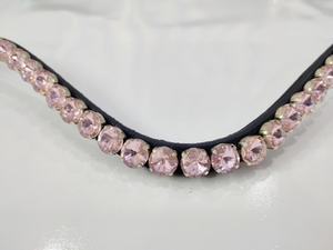 Diadema Premium de Cristal Rosa Bebé con Diamantes para Caballo, Accesorio para Brida, Equipo de Equitación, Proveedor Mayorista - Product Image 3