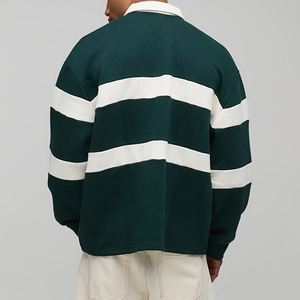 เสื้อโปโลรักบี้สีสันตามสั่งคุณภาพดีที่สุดสำหรับผู้ชาย แขนยาวคลาสสิก สวมใส่สบายๆ - Product Image 3