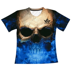 T-shirt pour homme à imprimé loup, manches courtes, col rond, séchage rapide, polyester, coupe classique, décontracté, impression photo - Product Image 3