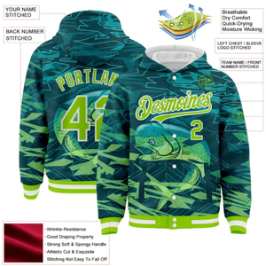 Sudaderas Ecológicas de Fútbol Americano para Hombre, Impresión por Sublimación, Forro Polar Grueso, Ropa Deportiva de Equipo al por Mayor, Sudadera con Capucha Sublimada - Product Image 6