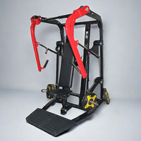 Machine de musculation professionnelle à charge libre en acier pour exercices dorsaux et bras, avec système de sécurité, pour entraînement de force, presse pectorale plate et large