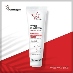 Dermagen White Sun Cream-SPF50+ PA++++ <b>Sunscreen</b> Titanium Dioxide Niacinamide Glutathione Whitening Brightening Protection - Product Image 6