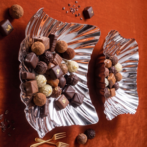 Modern Square Metal Bowl / Chocolate <b>Tray</b> Set With Textured <b>Mirror</b> Finish, Perfect For Luxury Tableware Home And Hotels Catering - Product Image 6