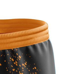 LAMA INDUSTRIES Pantalon de survêtement croisé orange et noir pour homme, coupe droite, taille élastique, style décontracté printemps - Product Image 3