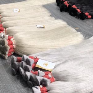 Best Price Bulk Raw Virgin Premium Non-Remy Human Hair <b>Extensions</b> Straight 100g Luxury Vietnam Origin Wholesales Minh Khang Hair - Product Image 1