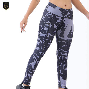 Leggings de sport pour femme à taille mi-haute, longueur intégrale, sublimation, séchage rapide, extensibles, pour la gym, le fitness, la course et l'entraînement - Product Image 2