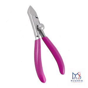 Coupe-ongles à ressort caché, avec verrouillage par vis, articulation à emboîtement, acier inoxydable recouvert de PVC, lame droite tranchante de 11,5 cm, ouverture large - Product Image 1