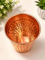Gobelet en cuivre pur à 100 %, martelé à la main, verre à boire écologique, ensemble cadeau pour la maison et le yoga