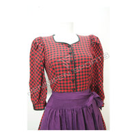 Costume de serveuse de bière pour femmes adultes, robe bavaroise Dirndl, tenue de performance pour Halloween, 100% coton allemand