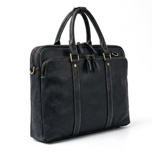 Premium Leather <b>Laptop</b> Case <b>for</b> <b>Men</b> Classic Business Office Travel Briefcase Carry <b>Bag</b> with Storage Compartment - Product Image 3