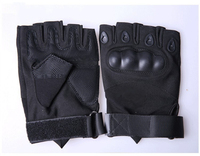 Gants de fitness demi-doigts en PU pour hommes avec sangle de poignet réglable, pour la musculation, l'entraînement et le sport