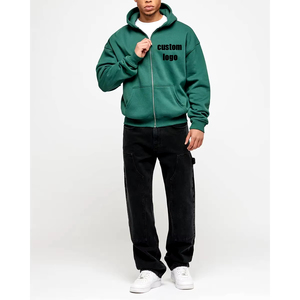 Sudadera con Capucha para Hombre, de Algodón Grueso y de Alta Calidad, Estilo Francés, Personalizada, con Hombros Caídos, Talla Grande - Product Image 4