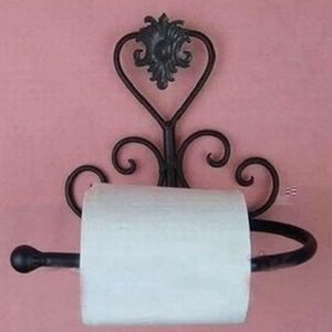 Support de papier toilette industriel en fer, sur pied, pour salle de bain, rangement durable, finition noire - Product Image 6