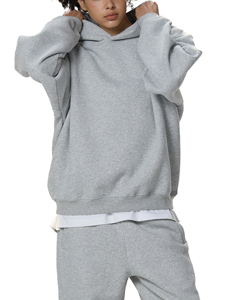 Custom Heavyweight Boxy Fleece Hoodie | Oversized Unisex Cotton Pullover | OEM Private Label Streetwear Manufacturer - Product Image 6