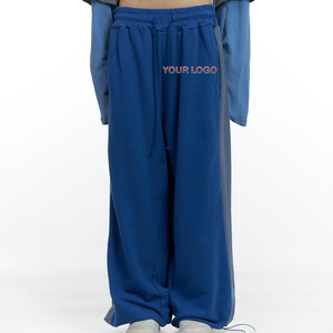 <b>Joggers</b> Pockets Sports Mid-Waist Solid Pattern <b>Women's</b> Lightweight <b>Straight</b>-Wide <b>Leg</b> Yoga Sweatpants OEM Service - Product Image 1