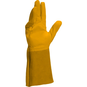 Gants de soudage TIG en cuir de chèvre et de vachette pleine fleur, résistants à la chaleur, pour la sécurité industrielle et la protection des mains en cas d'incendie - Product Image 5