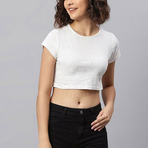 Top corto para mujer, material ligero, top corto cómodo para uso diario, top corto informal para mujer - Product Image 5