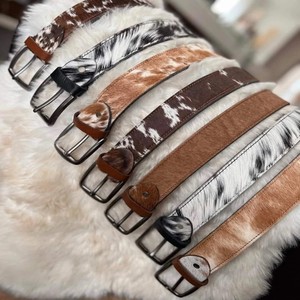 Cinturón de Cuero Vacuno Genuino de Lujo Personalizable para Mujer, Hebilla de Aleación, Cómodo, Casual y Duradero - Product Image 4