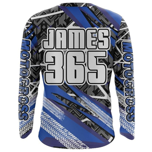 Maillot de motocross unisexe pour course moto, haute qualité, prix bas, vente directe d'usine, design de logo personnalisé, coupe-vent, imprimé - Product Image 2