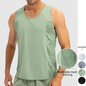 Custom Loose Running Muscle Mens Cotton Spandex Running Fitness Stringer Sports Gym <b>Workout</b> <b>Tank</b> <b>Tops</b> for Men - Product Image 4