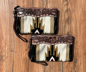 Nueva manta de sillín de cuero con estilo occidental, embragues de mano, superventas, monedero cosido tallado a mano, carteras para mujer - Product Image 3