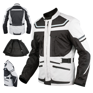 Reinforced motorcycle <b>jacket</b> featuring double stitched <b>biker</b> <b>jacket</b> seams with a short <b>biker</b> <b>jacket</b> cut and lightweight - Product Image 1