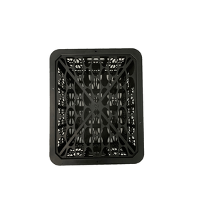 Rectangle Plastic Tray PP <b>Stackable</b> Black Mesh Design Eco-Friendly 6mm Thick Household Storage <b>Crate</b> - Product Image 4