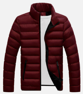 <b>Men</b> Hooded Lightweight Bubble <b>Jacket</b> Quilted <b>Warm</b> Casual Winter Full Zip Comfortable Regular Fit Waterproof Quick Dry Breathable - Product Image 3