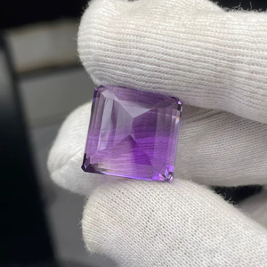 Ametista natural tallada en forma de cojín, 32.54 quilates, tamaño grande, calidad AAA, con brillo y color agradable, corte y pulido perfectos a precio económico. - Product Image 6