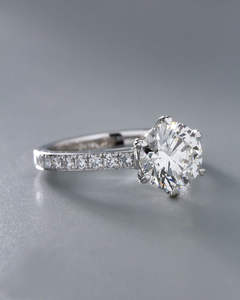 IGI/GIA Lab Grown Cut Diamond Vintage 14k jaune mariage/bague de fiançailles unisexe or blanc fin pour anniversaire fête-digne - Product Image 3