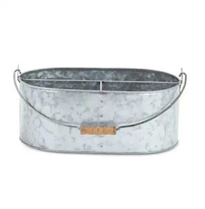Porte-couverts en fer galvanisé écologique de haute qualité, organisateur d'ustensiles en métal pour comptoir avec poignée pour outils de cuisine à domicile - Product Image 5