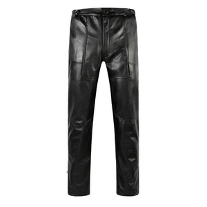 กางเกงหนังแท้ 100% คุณภาพสูงสุด ราคาดีที่สุด สีดำ - Product Image 3