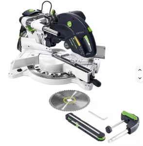 Recién llegada: Sierra ingletadora deslizante compuesta KS 120 REB de alto rendimiento con componente de motor central - Product Image 5