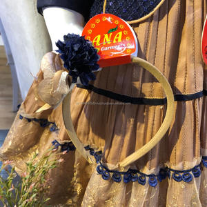 ชุดเดรสผ้าคอตตอนลายแจ็คการ์ดดีไซน์แฟนซีสำหรับเด็กผู้หญิง ดีไซน์ใหม่ ชุดเดรสแฟนซี - Product Image 5