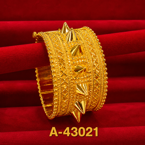 Women's Silver Plated Bangles With <b>Ruby</b> Inlay Classic Flower Pattern Wedding Jewelry A-43018 - Product Image 4