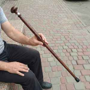 Nuevo Bastón de Madera Ecológico Hecho a Mano con Mango de Madera, Ligero, para Personas Mayores - Product Image 3