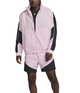 Conjunto corto de chaqueta cortavientos y pantalones cortos para hombre, con logotipo personalizado, de nailon y poliéster, de secado rápido, MOQ bajo. - Product Image 2