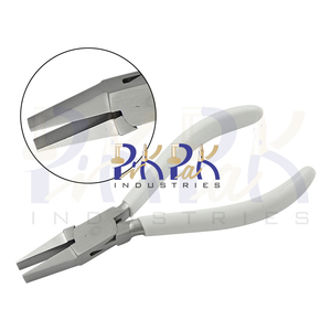 Pince à nez plat de 160mm mâchoires lisses poignées en PVC pince d'emballage de fil robuste pour la fabrication de bijoux sertissage printemps de pêche - Product Image 1