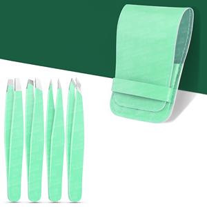 Ensemble de pinces à sourcils en acier inoxydable personnalisées de nouveau Style ciseaux de beauté à pointe inclinée et pointue avec emballage de sac - Product Image 6